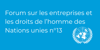 13e Forum sur les entreprises et les droits de l’homme des Nations unies